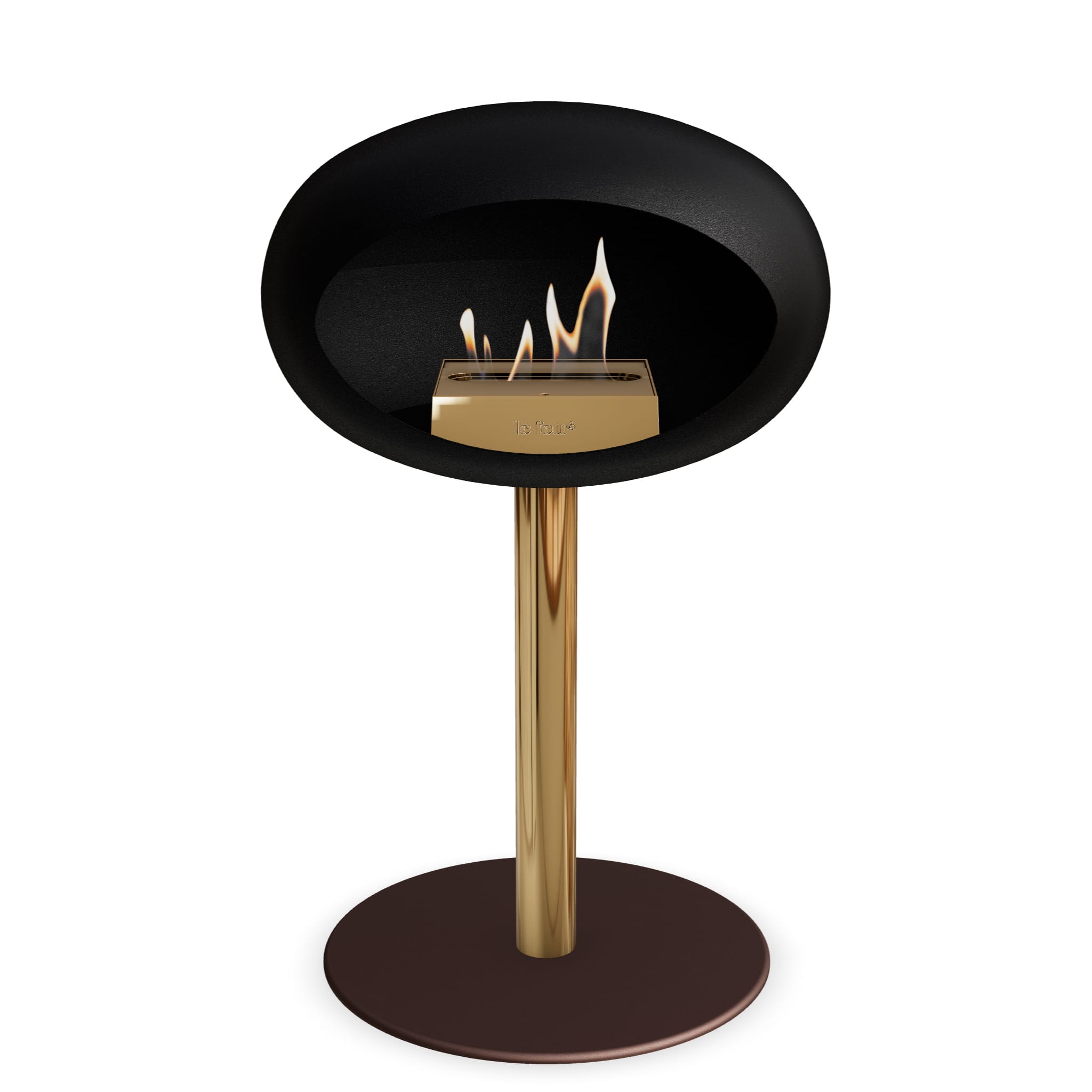 Le Feu Steel Low Dome - Black