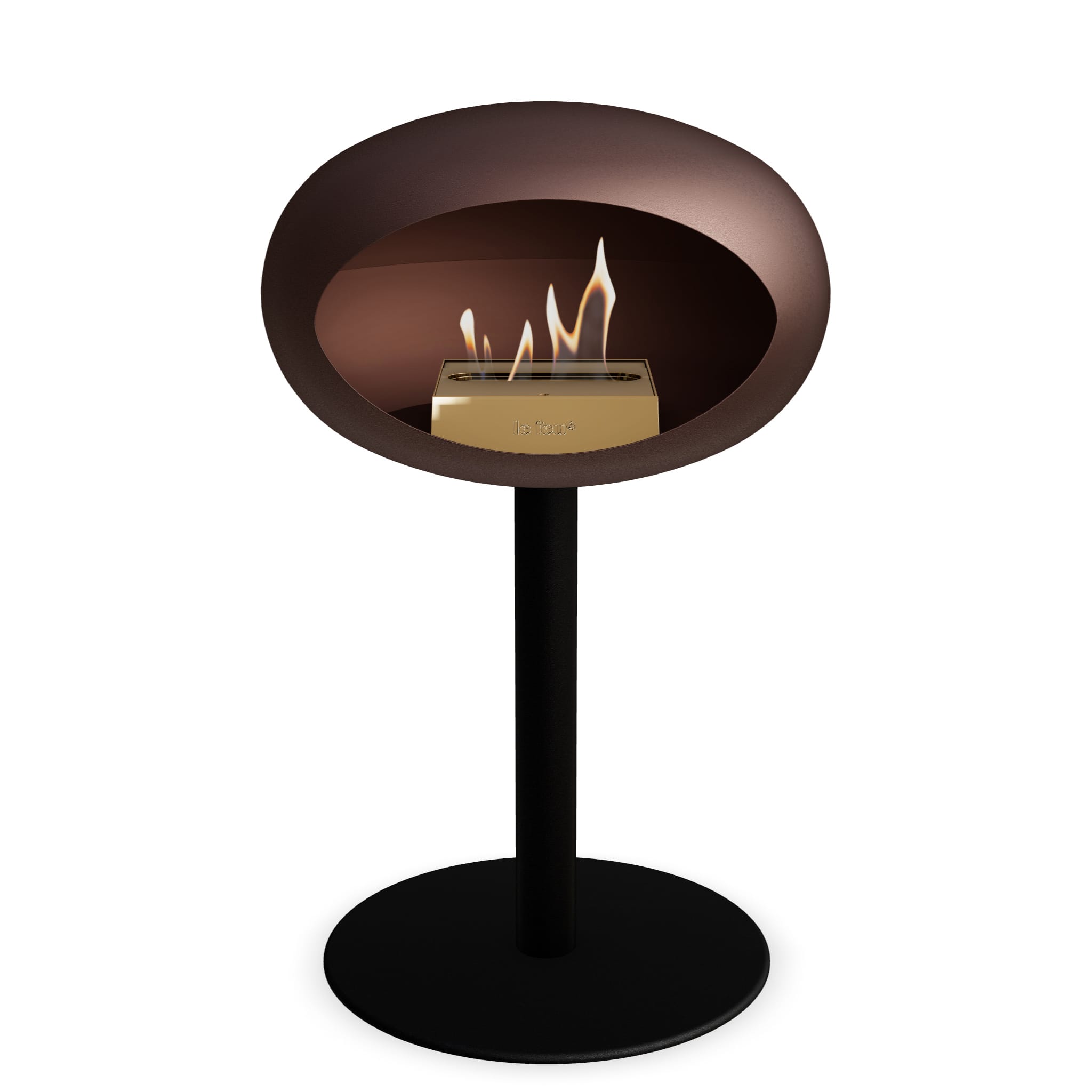 Le Feu Steel Low Dome - Mocca