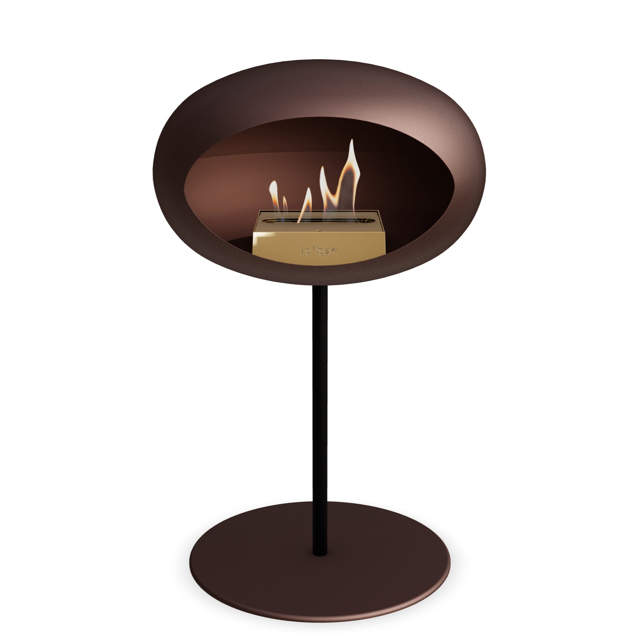 Le Feu Steel Low Dome - Mocca