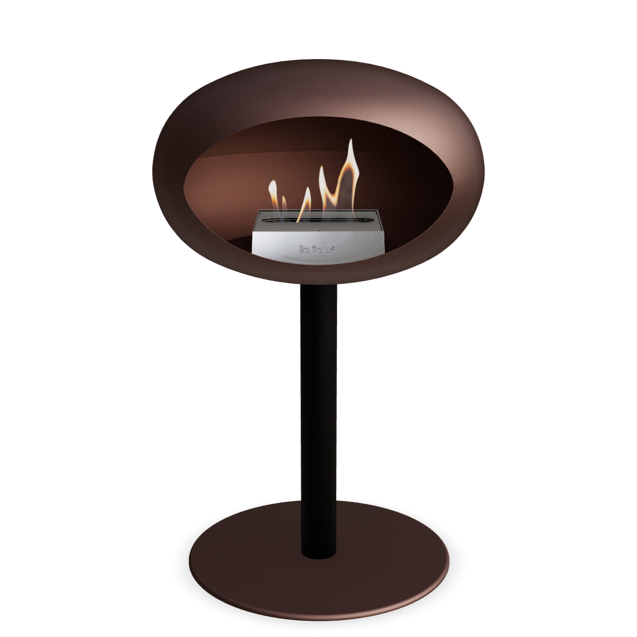 Le Feu Steel Low Dome - Mocca