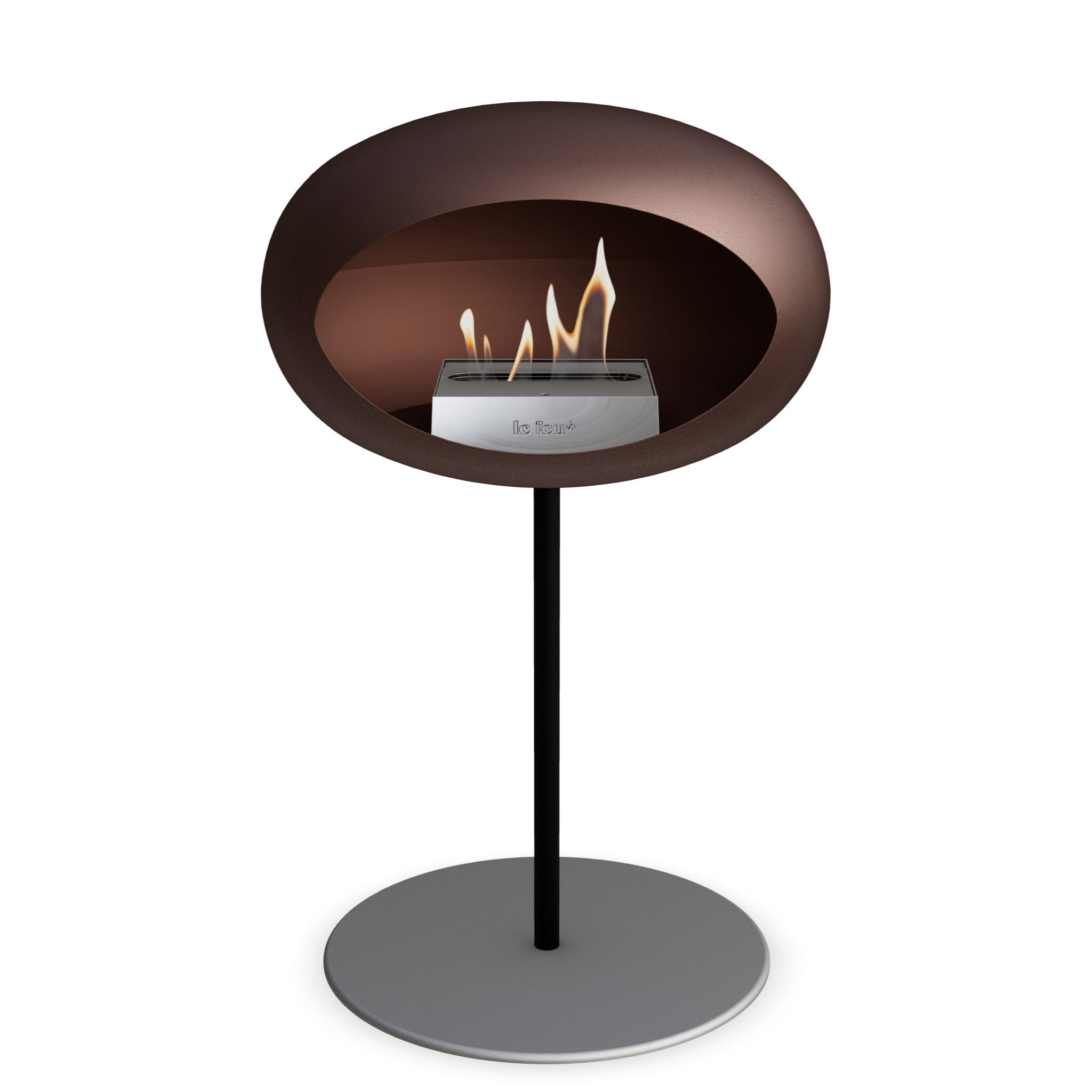Le Feu Steel Low Dome - Mocca