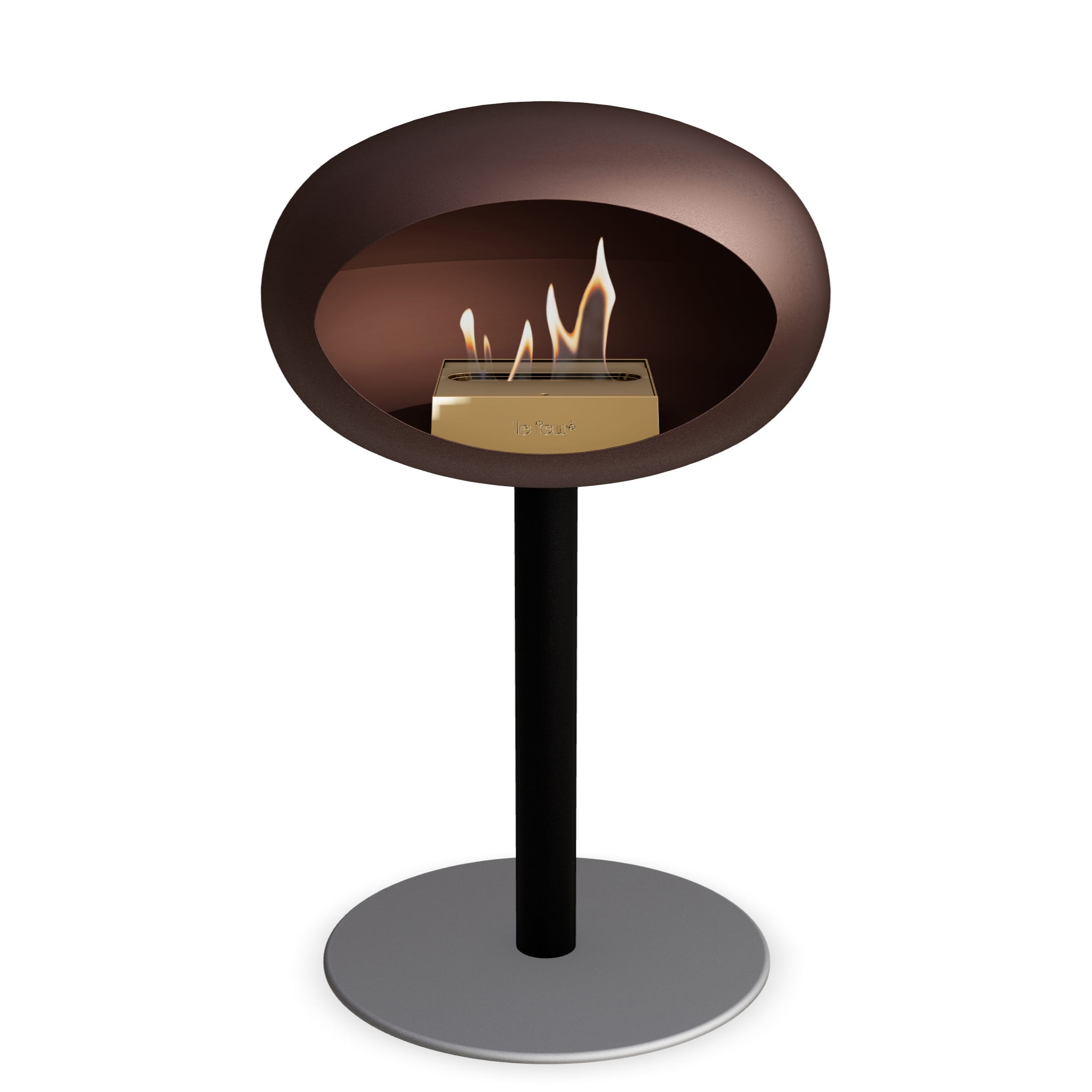 Le Feu Steel Low Dome - Mocca