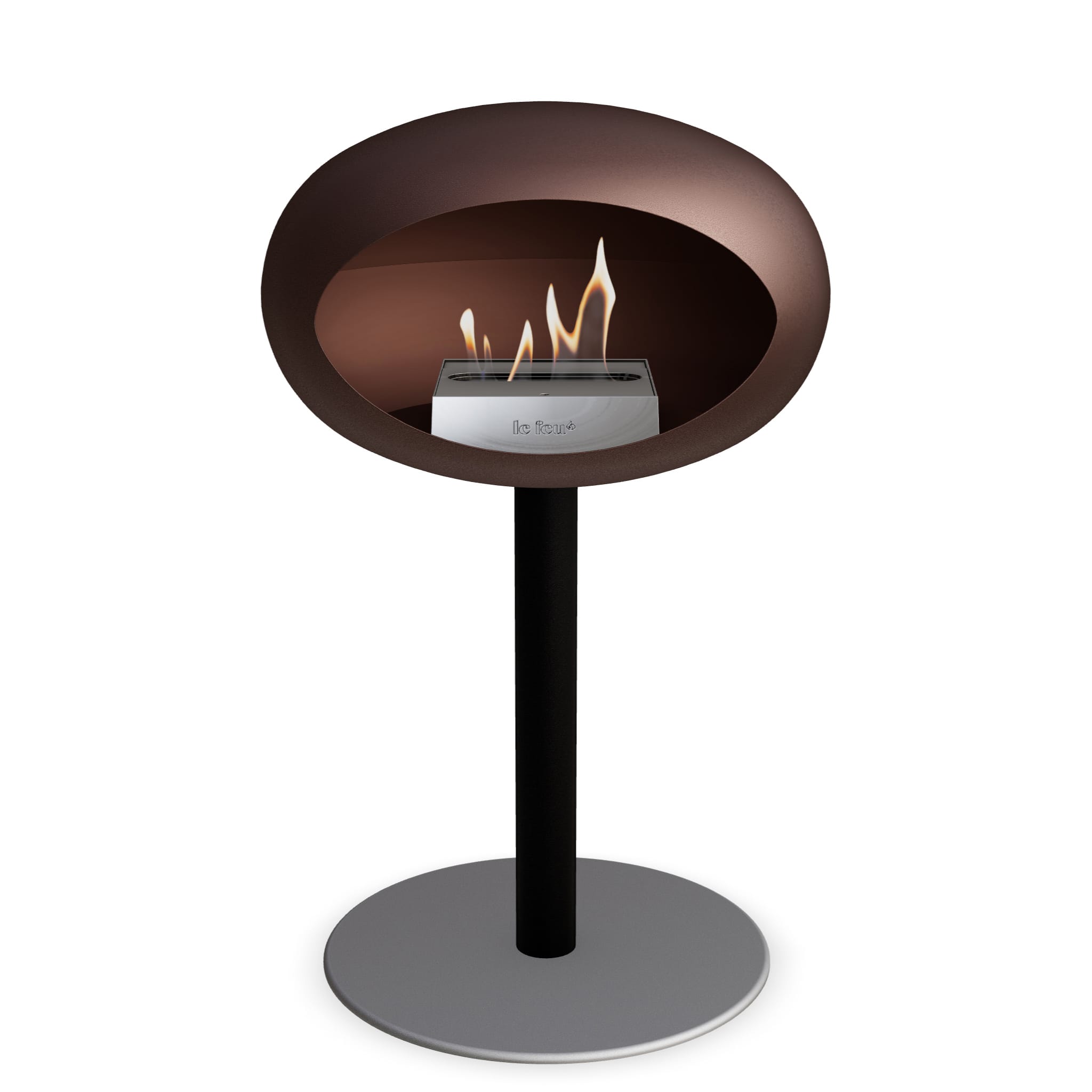 Le Feu Steel Low Dome - Mocca