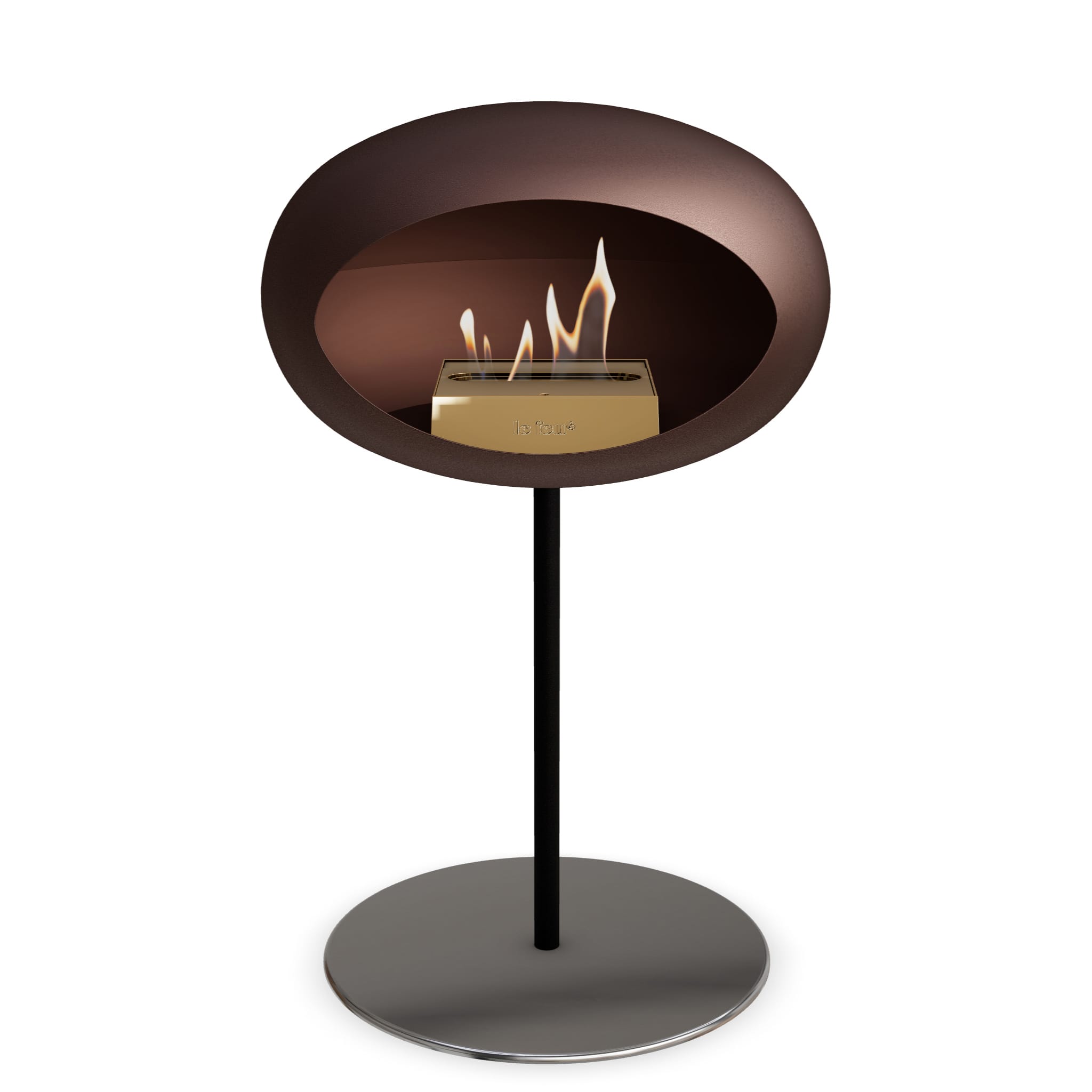 Le Feu Steel Low Dome - Mocca