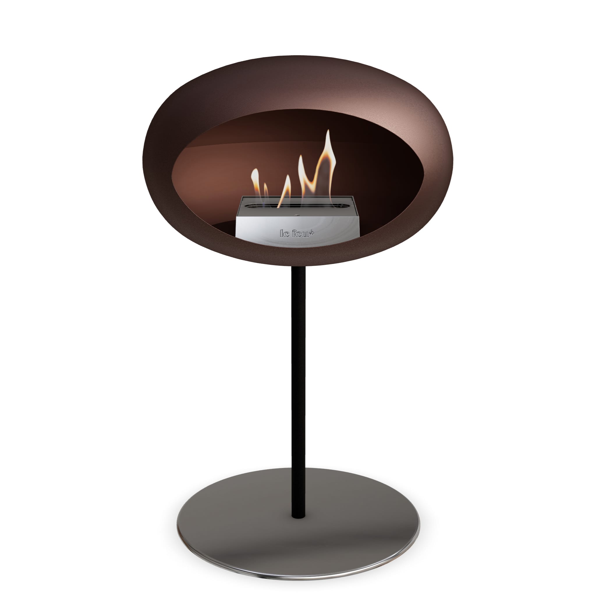 Le Feu Steel Low Dome - Mocca