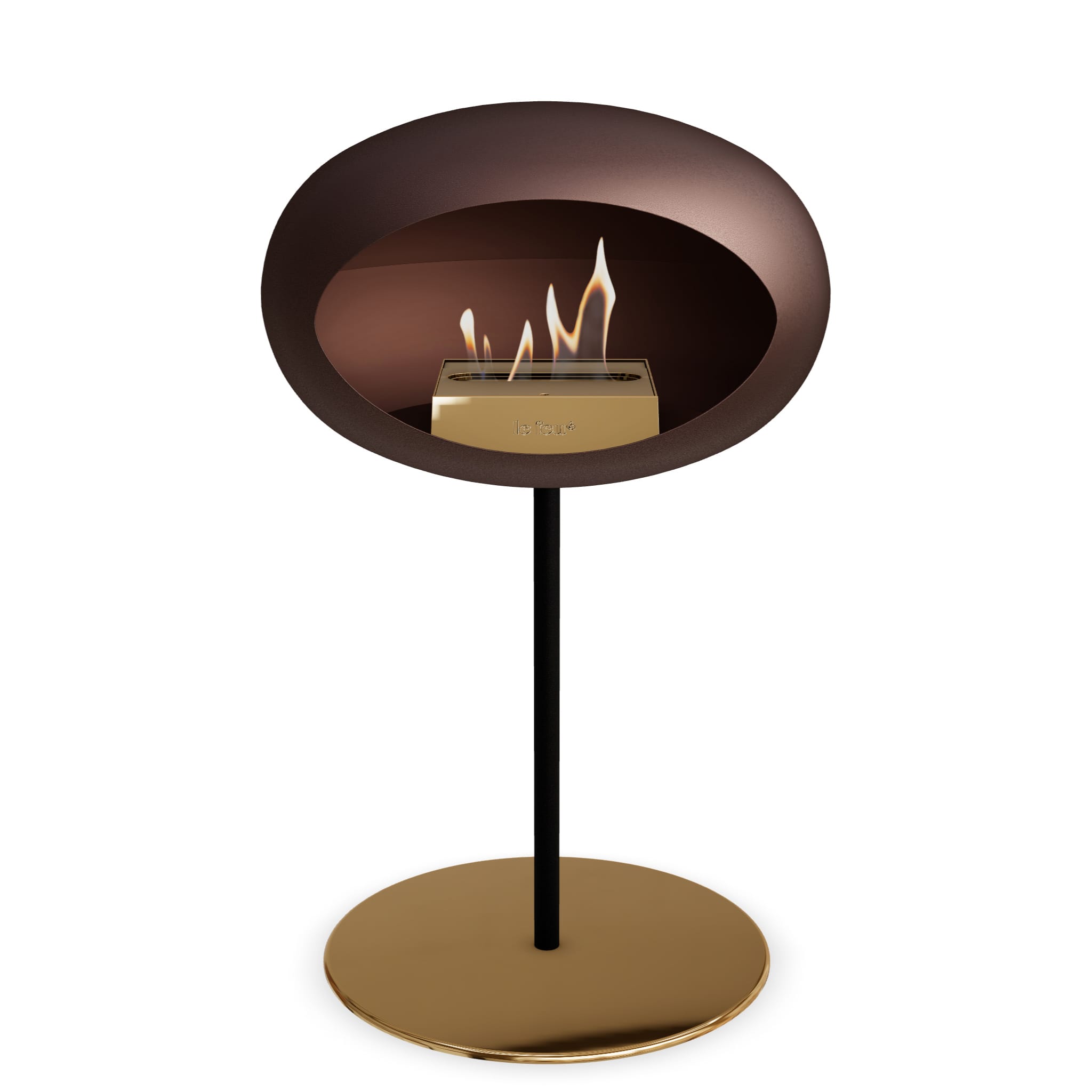 Le Feu Steel Low Dome - Mocca