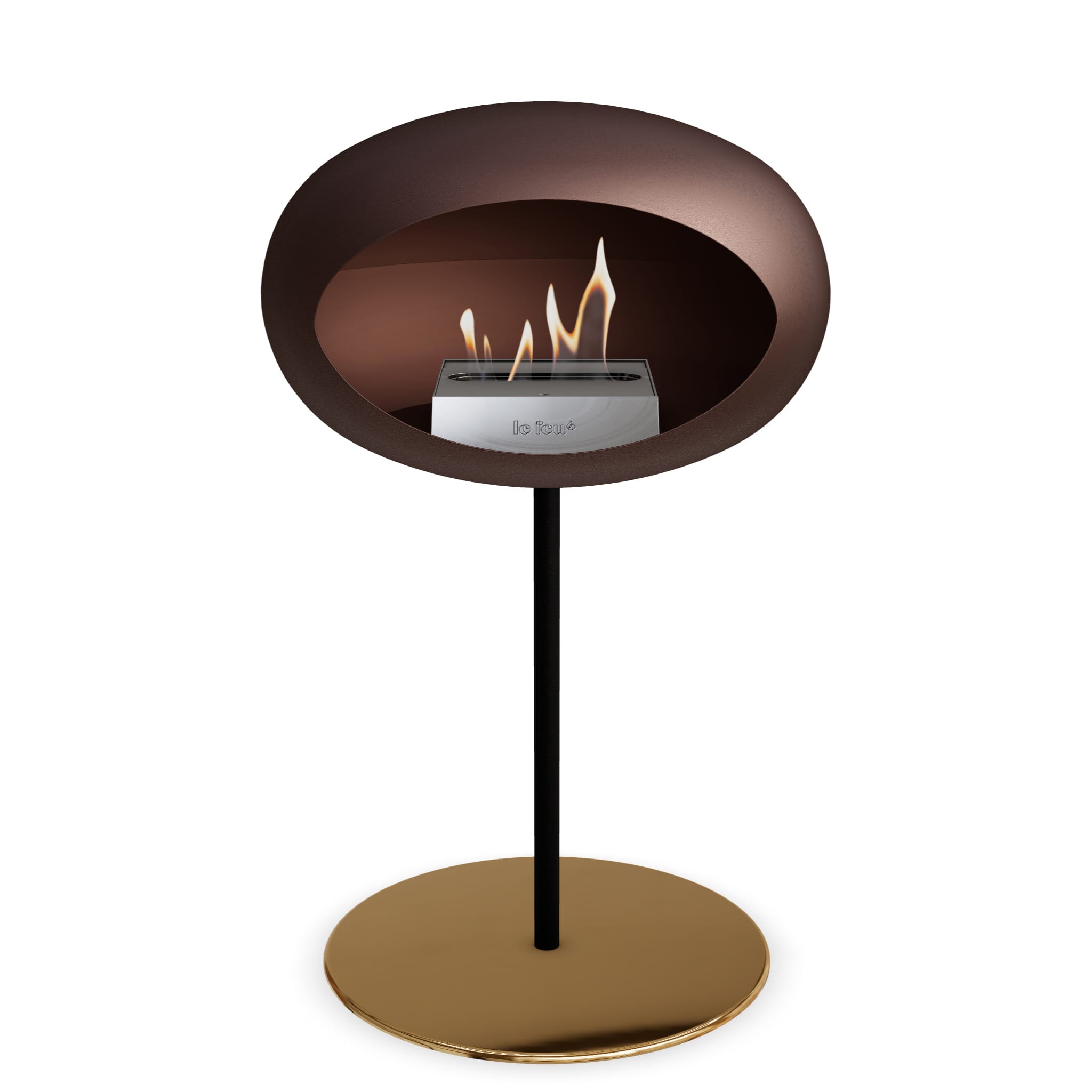 Le Feu Steel Low Dome - Mocca