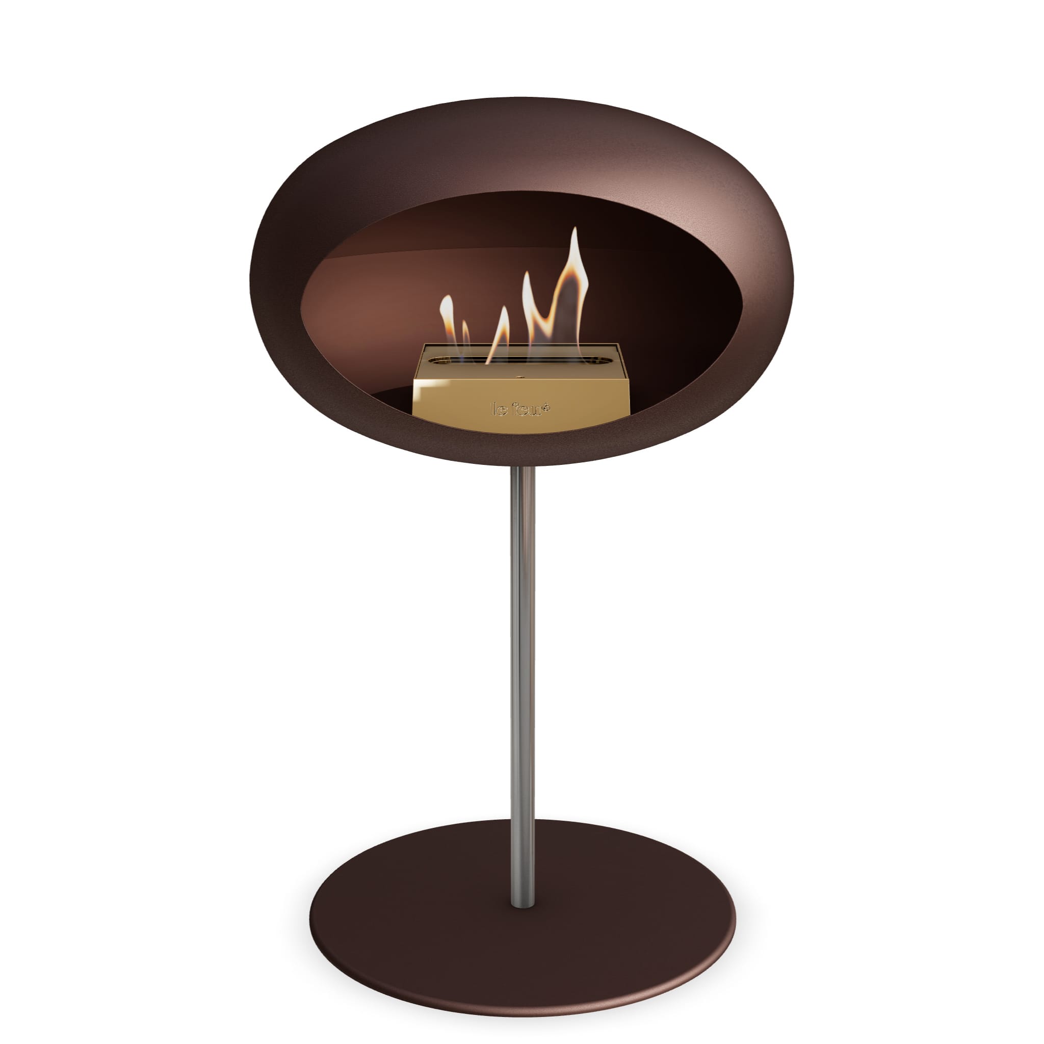 Le Feu Steel Low Dome - Mocca
