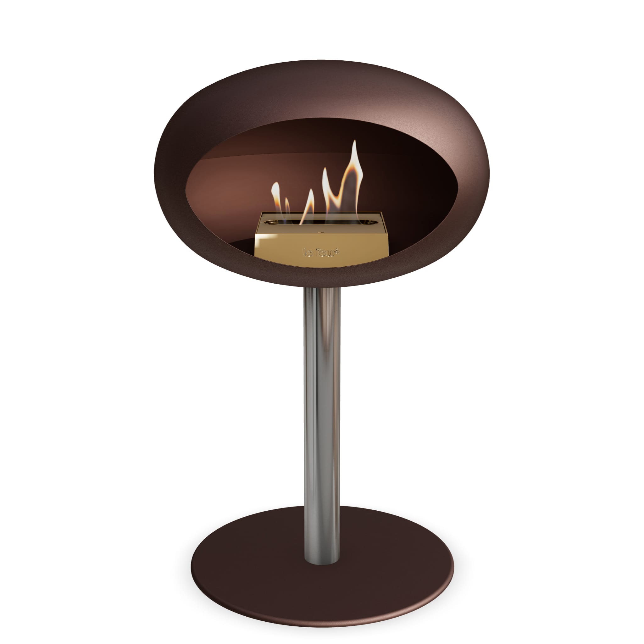 Le Feu Steel Low Dome - Mocca