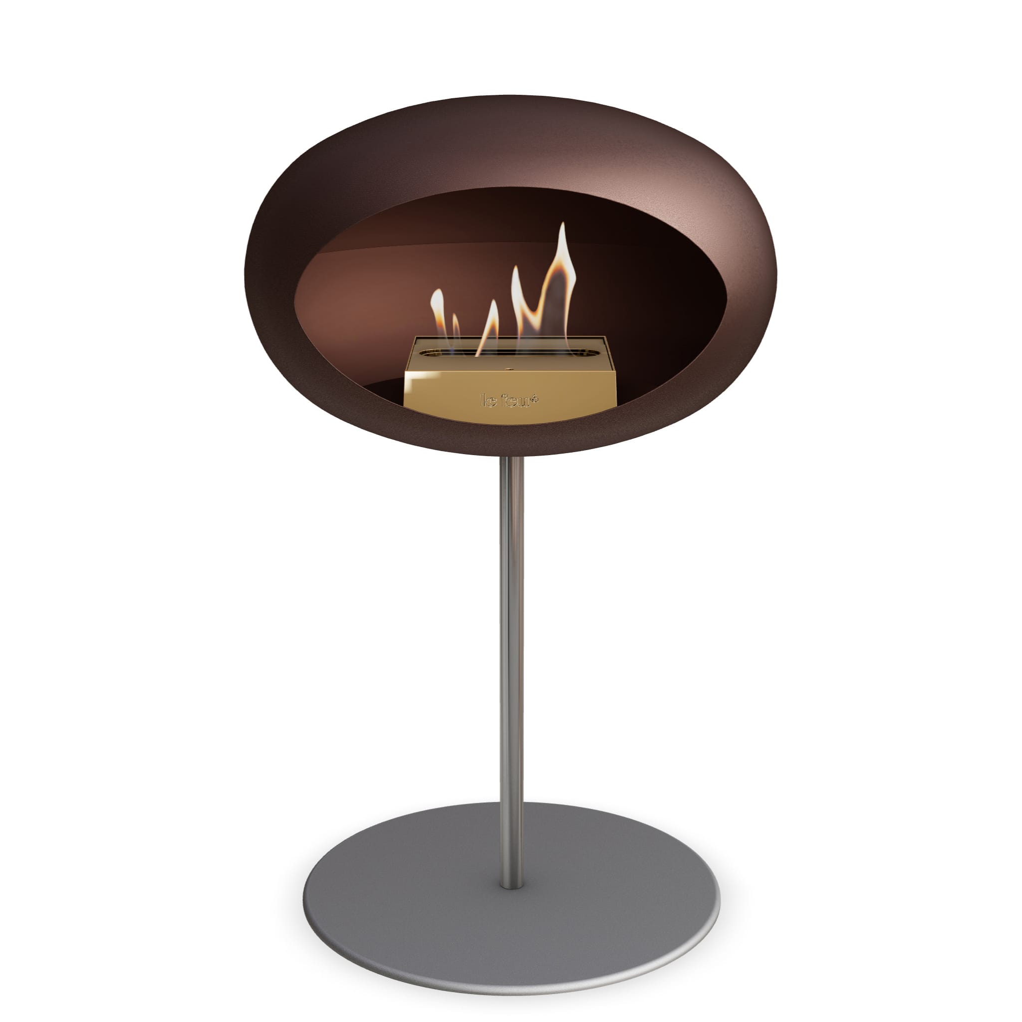 Le Feu Steel Low Dome - Mocca