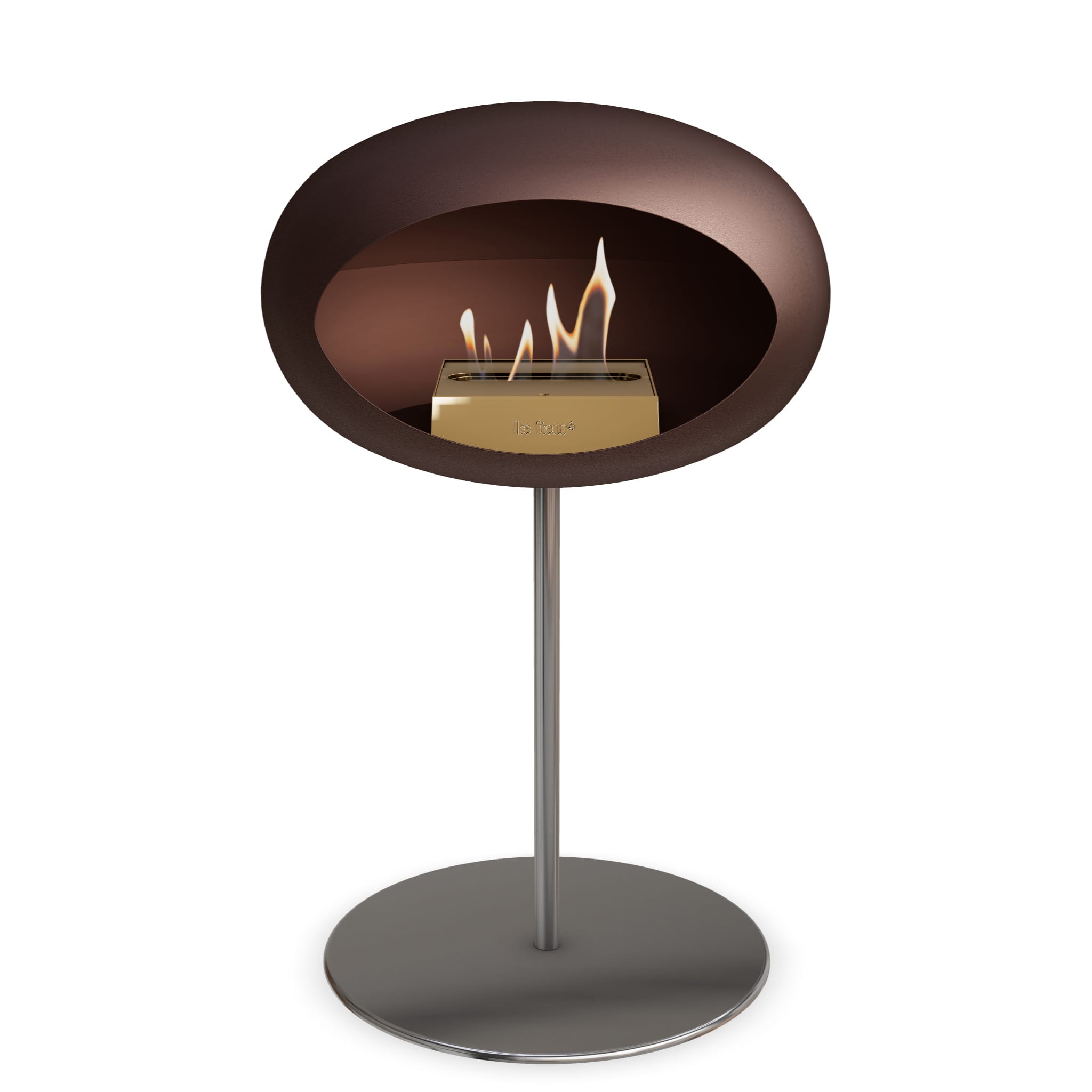 Le Feu Steel Low Dome - Mocca
