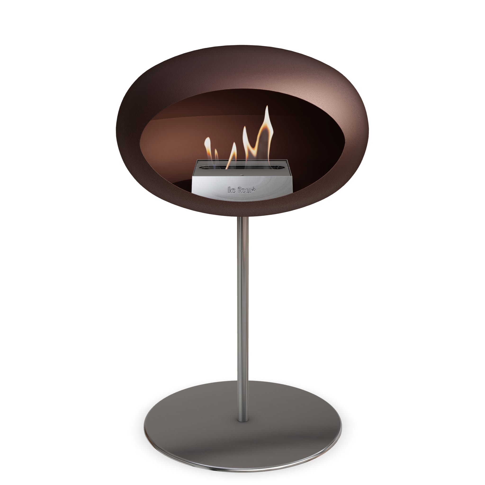 Le Feu Steel Low Dome - Mocca