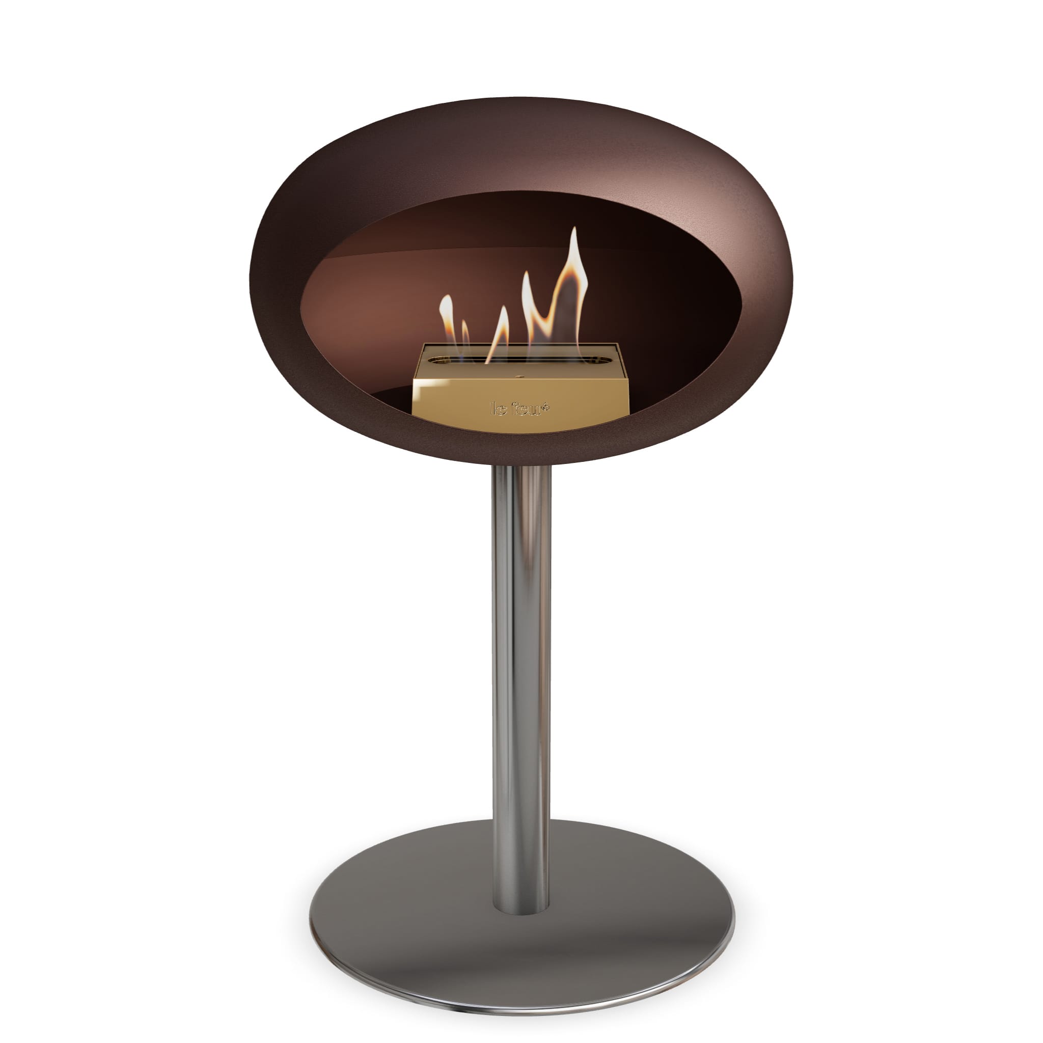 Le Feu Steel Low Dome - Mocca