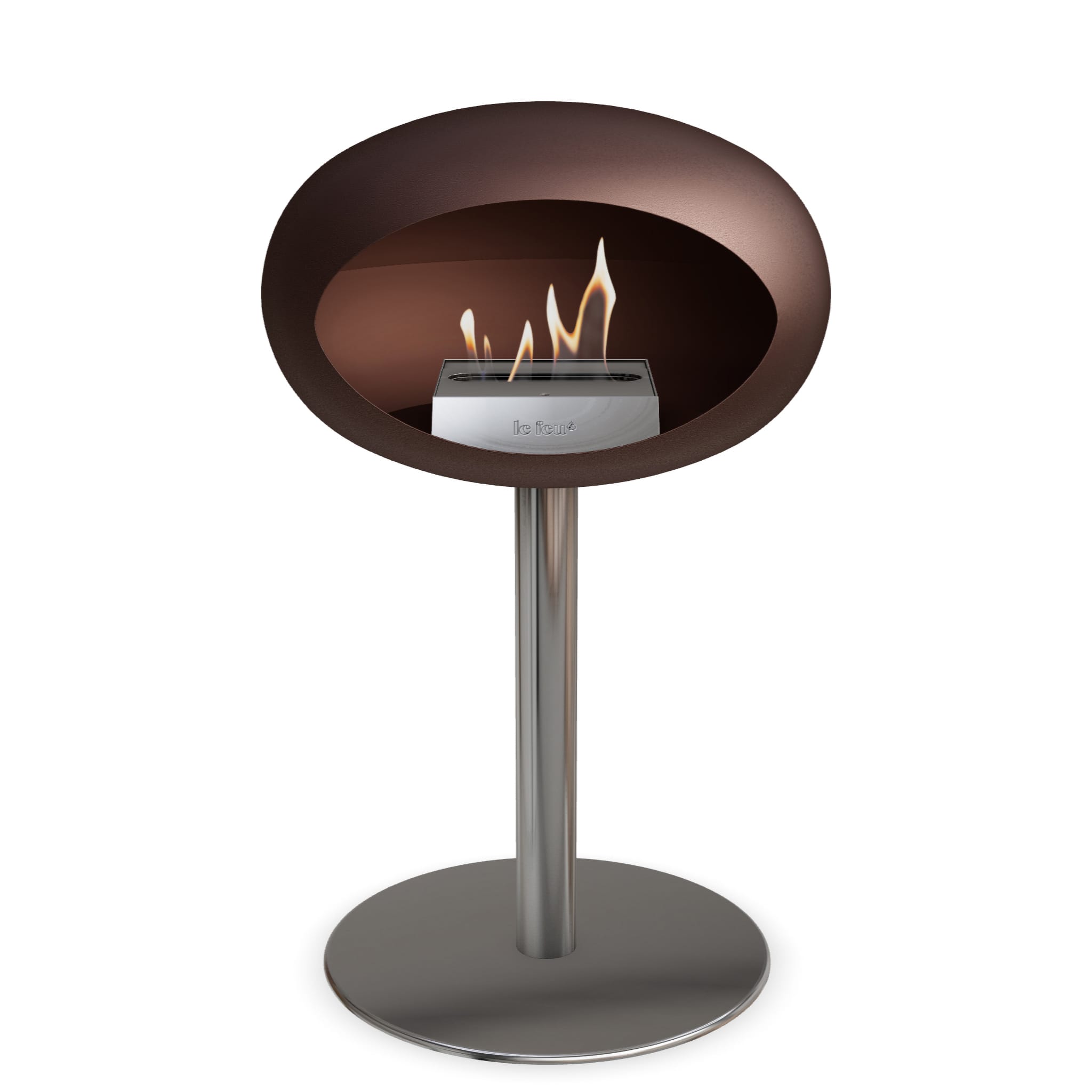 Le Feu Steel Low Dome - Mocca