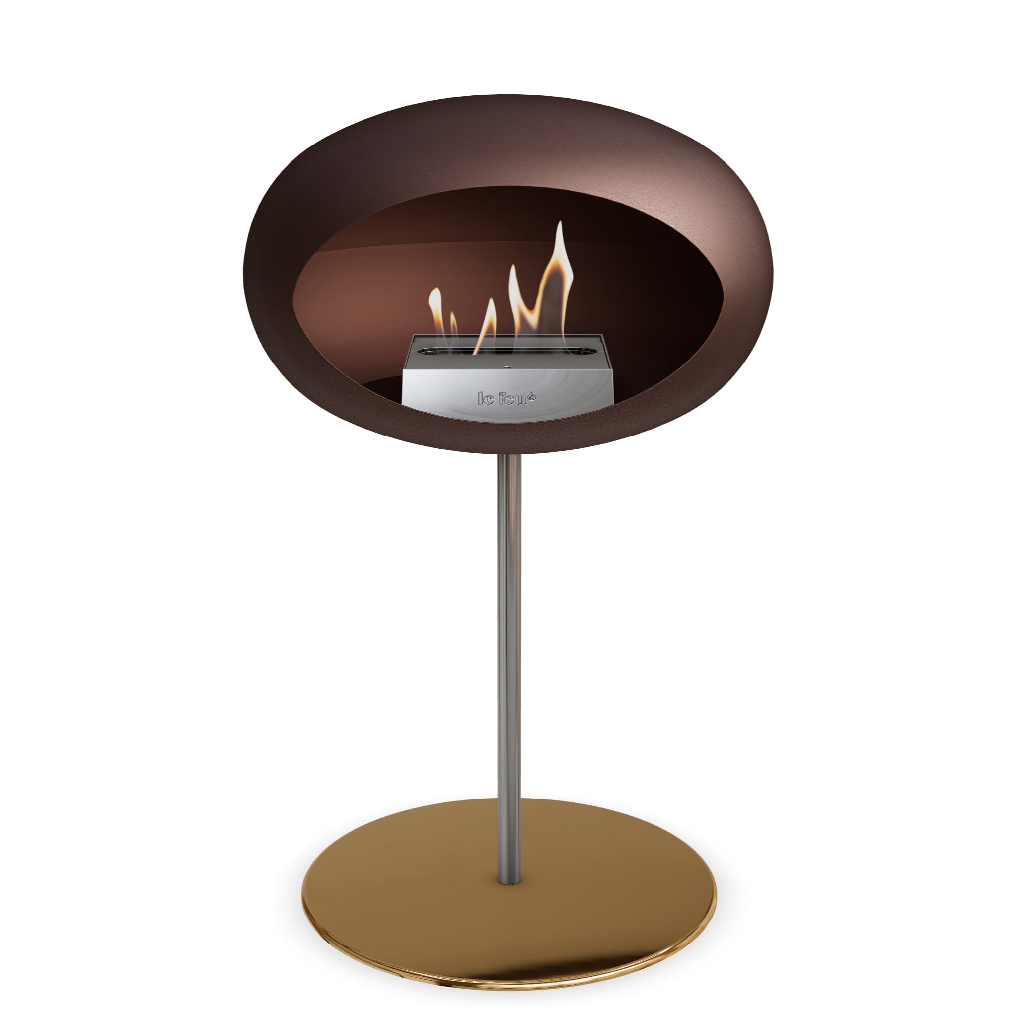 Le Feu Steel Low Dome - Mocca