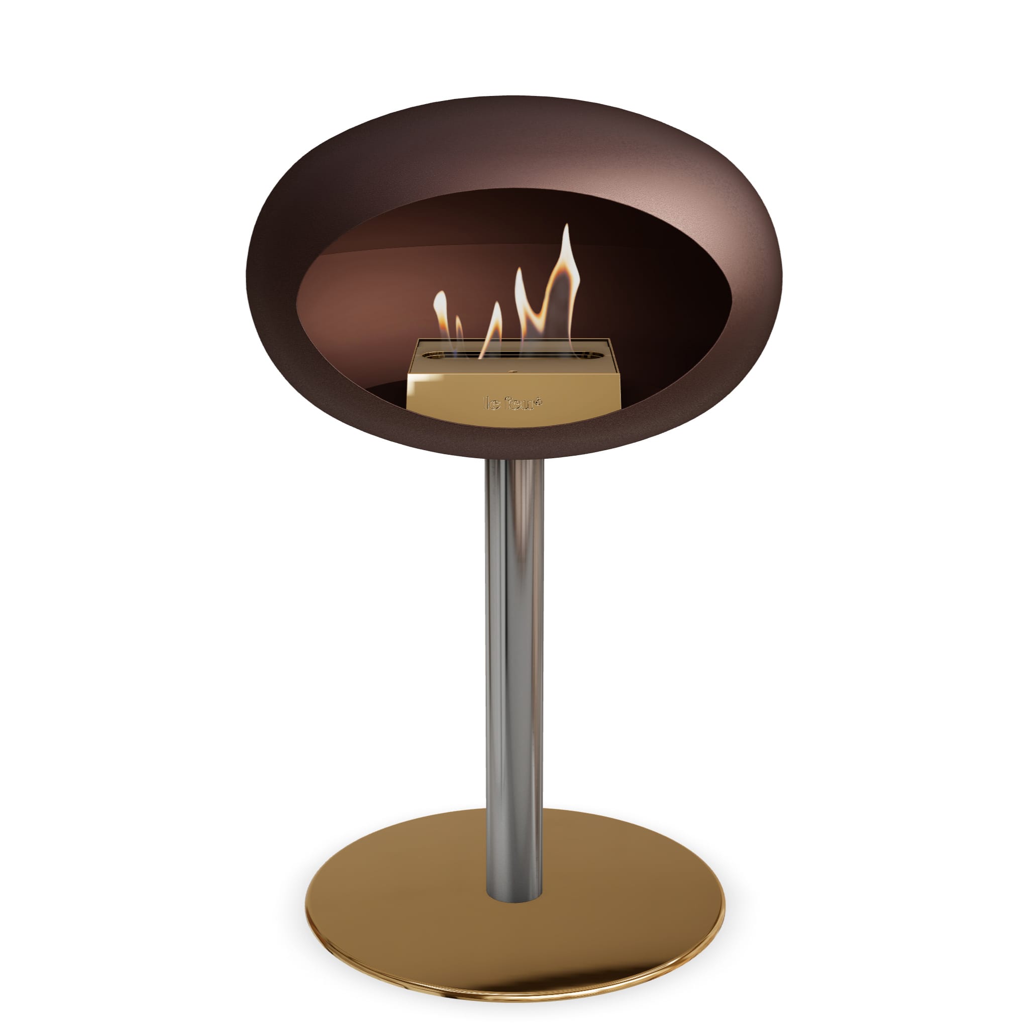Le Feu Steel Low Dome - Mocca