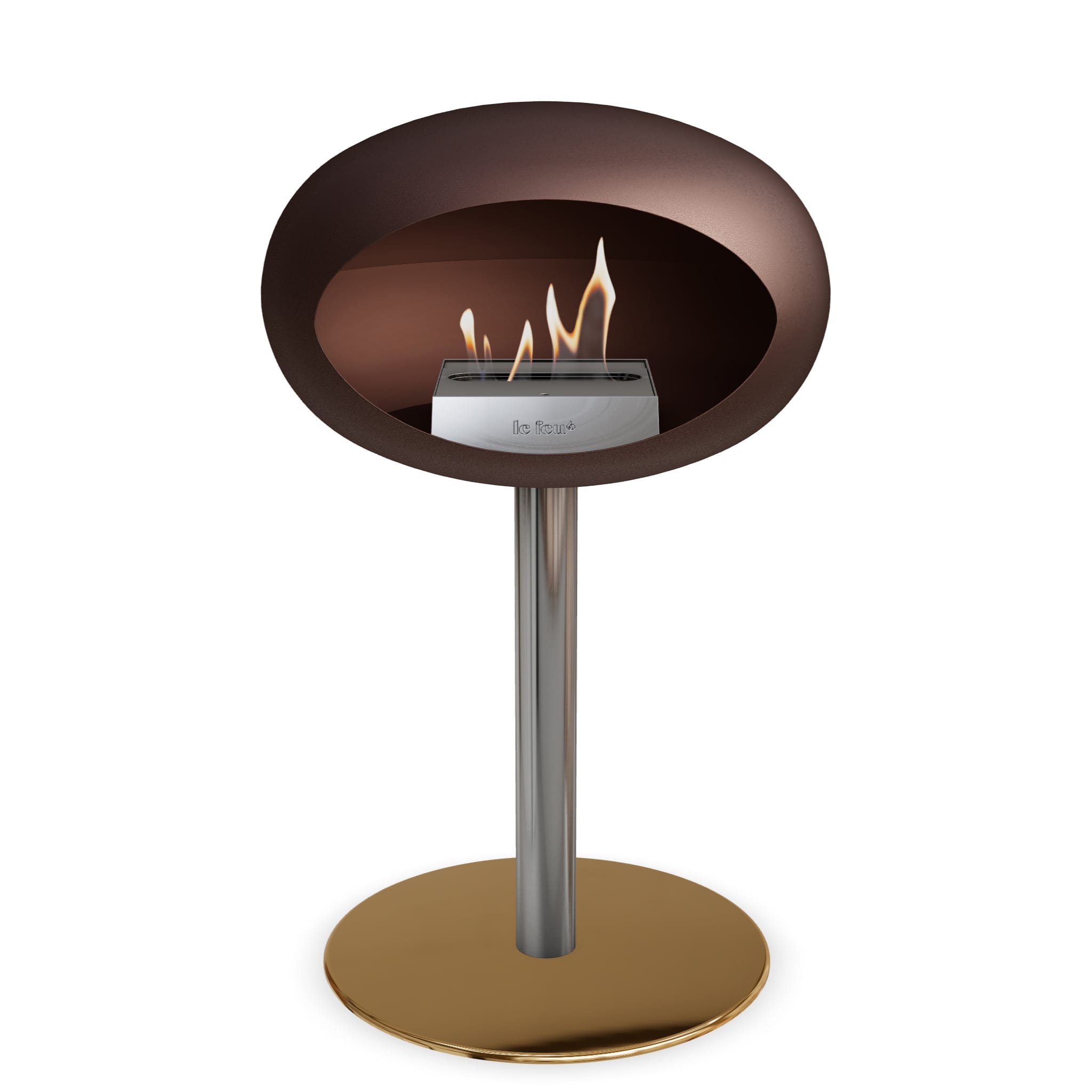 Le Feu Steel Low Dome - Mocca