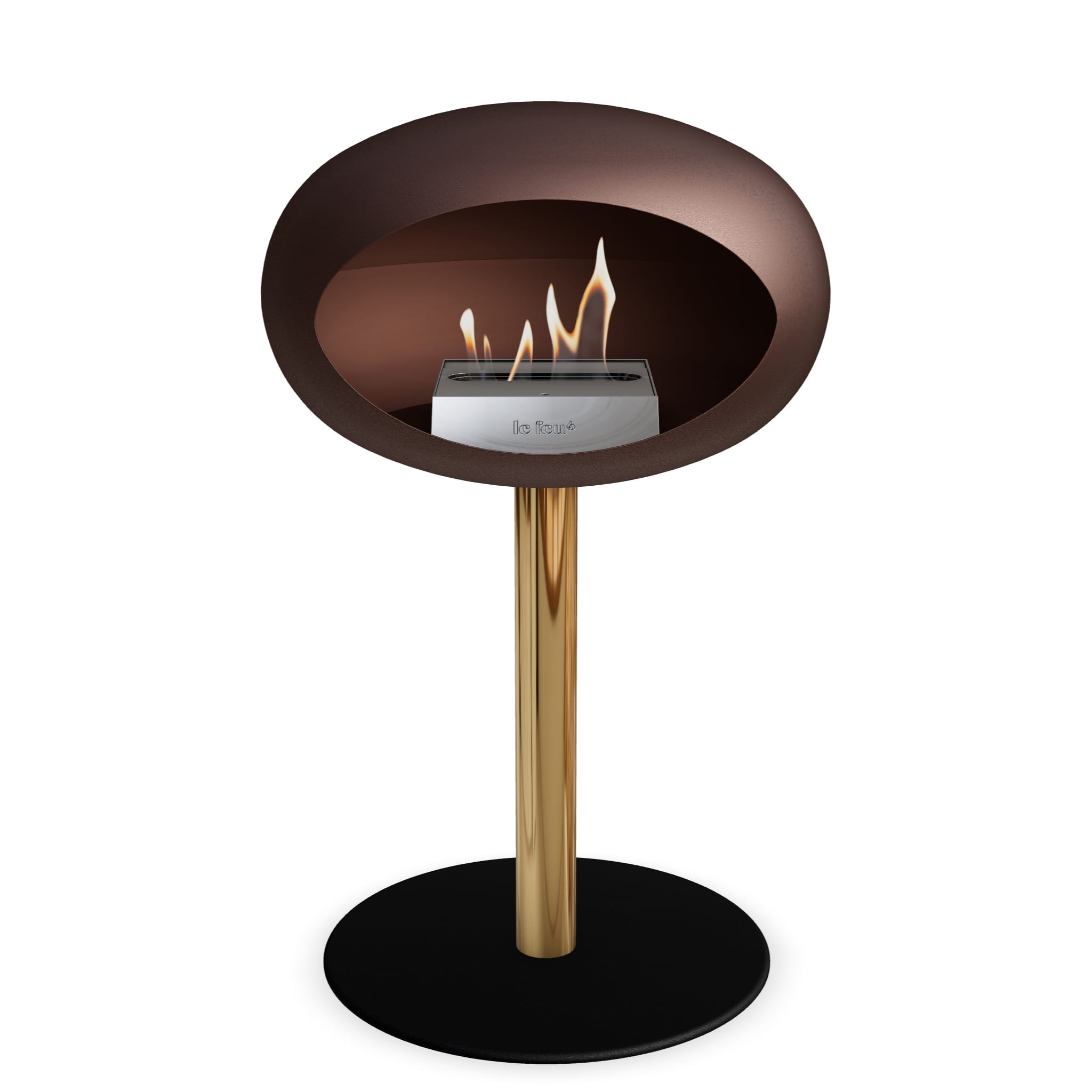 Le Feu Steel Low Dome - Mocca