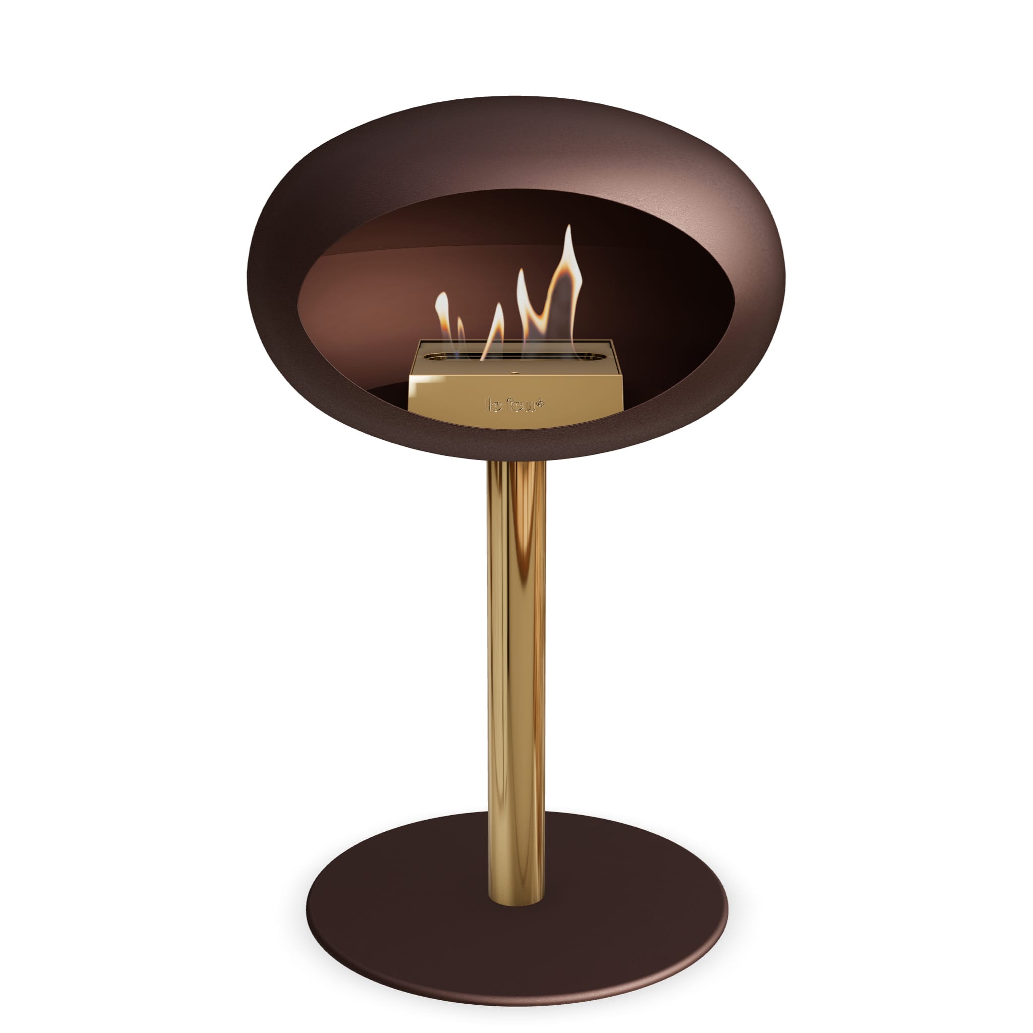 Le Feu Steel Low Dome - Mocca