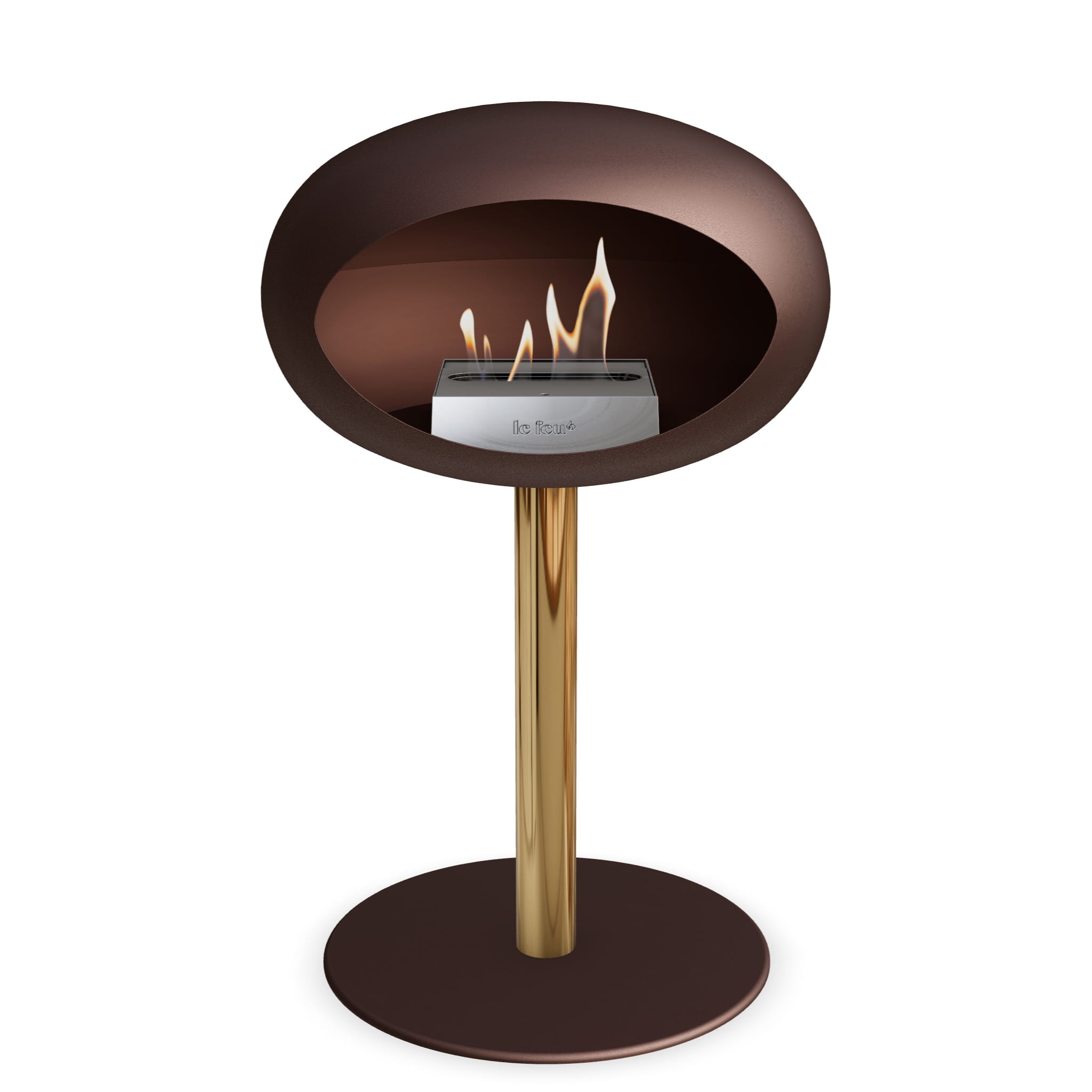 Le Feu Steel Low Dome - Mocca