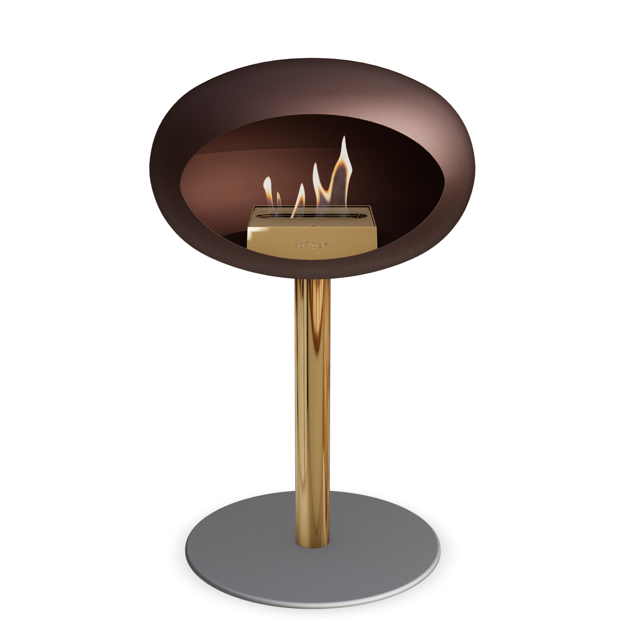 Le Feu Steel Low Dome - Mocca