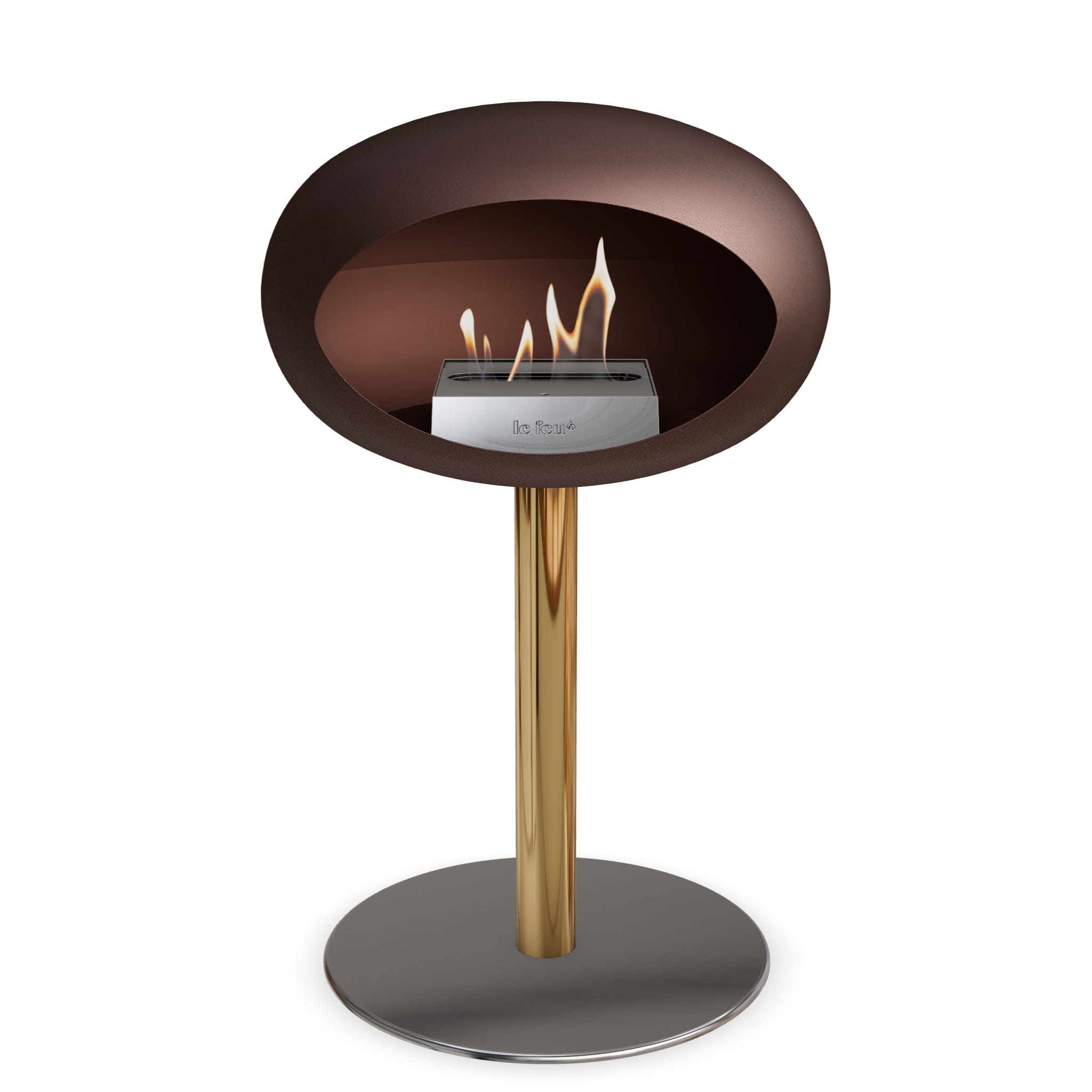 Le Feu Steel Low Dome - Mocca