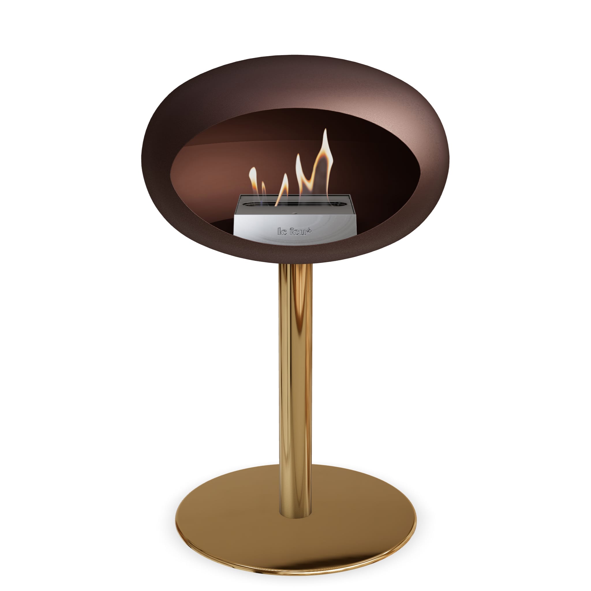 Le Feu Steel Low Dome - Mocca