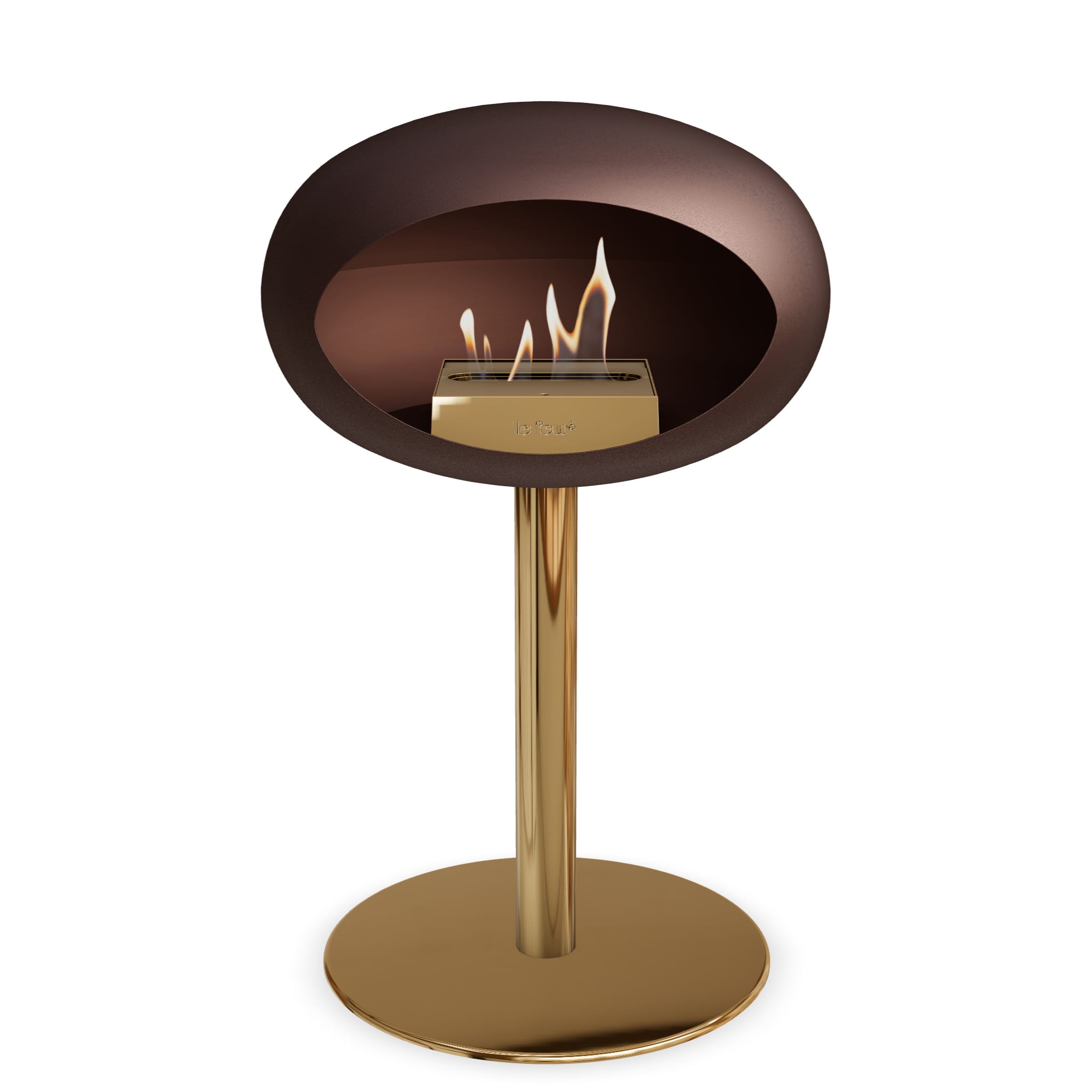 Le Feu Steel Low Dome - Mocca